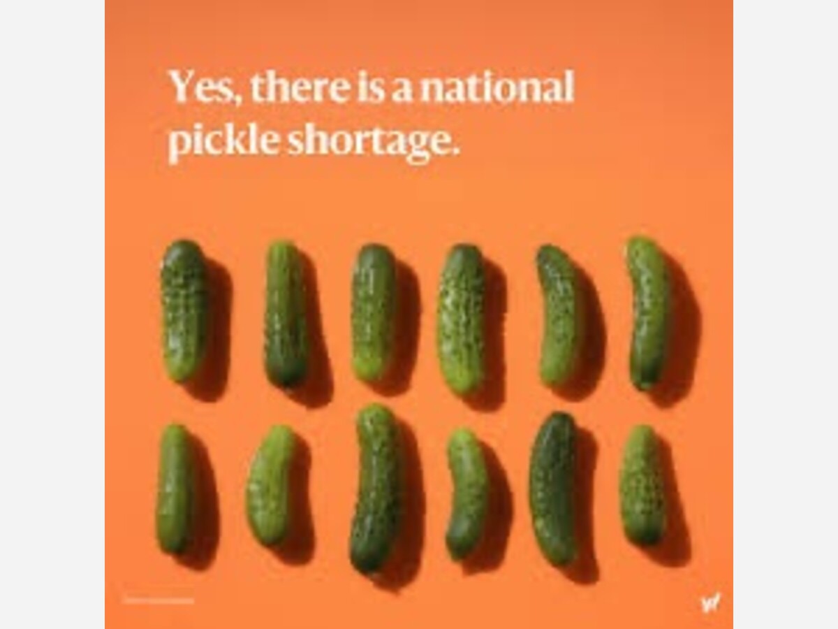 National Pickle Shortage!