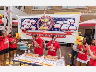 Fourth of July Hot Dog and Burger Eating Contest! 