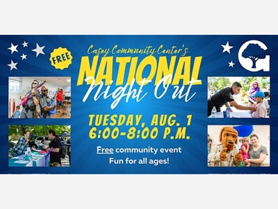 Casey Night Out Community Event! This Tuesday! 