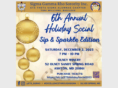 6th Annual Holiday Social-- Sip & Sparkle Edition