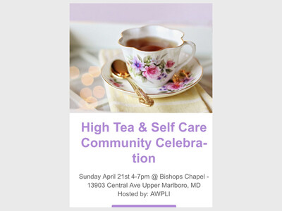 High Tea & Self-Care Celebration 